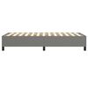 vidaXL Estructura de cama con somier tela gris oscuro 90x200 cm