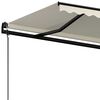 vidaXL Toldo retr&aacute;ctil autom&aacute;tico crema 450x300 cm