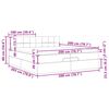 vidaXL Estructura de cama otomana con colch&oacute;n gris claro 200x200 cm