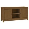 vidaXL Mueble de TV madera maciza de pino marr&oacute;n miel 103x36,5x52 cm
