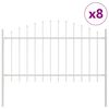 vidaXL Valla de Jard&iacute;n 8 pcs 170 x 140 cm