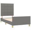 vidaXL Estructura de cama sin colchón tela gris oscuro 80x200 cm