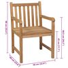 vidaXL Sillas de jard&iacute;n 6 uds madera maciza de teca cojines beige