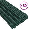 vidaXL Tutores para plantas de jard&iacute;n 30 unidades acero verde 180 cm
