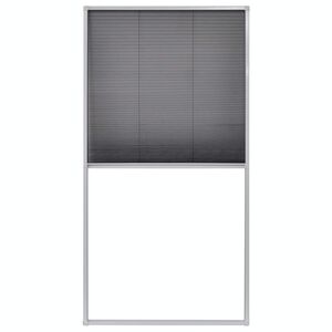 vidaXL Mosquitera plisada para ventana 80 x 160 cm