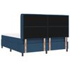 vidaXL Cama Box Spring LED con colch&oacute;n Azul 180 x 200 cm tela