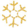 vidaXL Figura de Navidad copo de nieve 72 LEDs blanco c&aacute;lido 38x37 cm