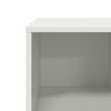 vidaXL Mesa de centro acero laminado en frío blanco 101,5x50x43,5 cm