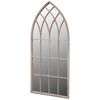 vidaXL Espejo de jard&iacute;n arco g&oacute;tico uso interior y exterior 50x115 cm