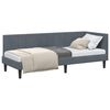 vidaXL Estructura de cama en esquina Gris oscuro 80 x 200 cm