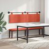 vidaXL Cabecera Colgante Rojo Naranja 170 x 55 x 5 cm Tela de Pana
