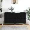 vidaXL Armario de almacenamiento 2 pcs Roble Negro 60 x 35 x 70 cm