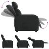 vidaXL Sill&oacute;n reclinable de cuero sint&eacute;tico negro