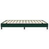 vidaXL Estructura cama sin colch&oacute;n terciopelo verde oscuro 140x190 cm