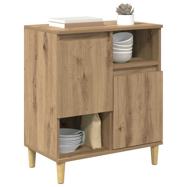 vidaXL Vitrina Roble artisan 35 x 60 x 70 cm Madera contrachapada