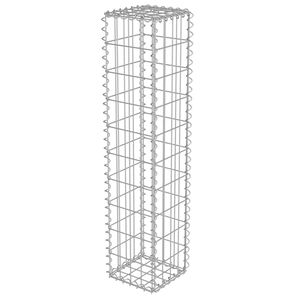 vidaXL Muro de gaviones con cubiertas acero galvanizado 20x20x100 cm