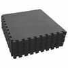 vidaXL Tapete para piscina 24 uds. Negro 8,64 ㎡ Espuma EVA