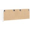 vidaXL Mueble de TV de pared con luces LED blanco 130x31x45 cm