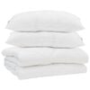 vidaXL Edred&oacute;n de Verano con almohada 3 uds. Blanco Microfibra