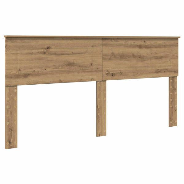 vidaXL Cabecero Roble artesanal 90 cm Madera contrachapada