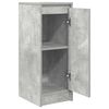vidaXL Aparador de madera de ingeniería gris hormigón 29,5x34x76 cm