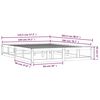 vidaXL Estructura de cama de madera maciza 140x200 cm