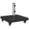 vidaXL Base para sombrilla 30kg Negro granito Cuadrado