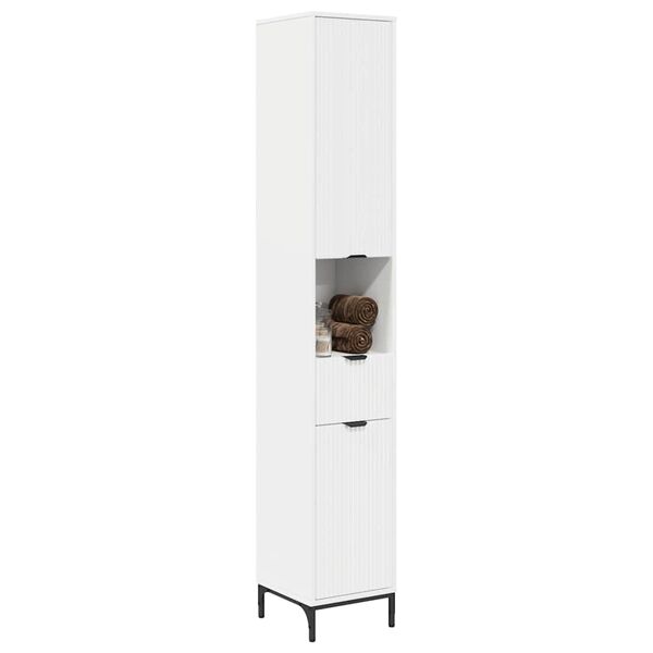 vidaXL Gabinete de Baño con cajón con puerta 31,5 x 33 x 190 cm