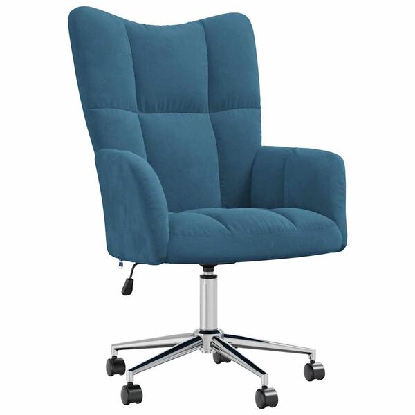 vidaXL Sillón de relax de terciopelo azul