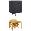 vidaXL Funda para muebles Liso Negro 116 x 100 x 120 cm 600D