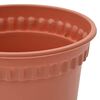 vidaXL Macetas 24 pcs Rojo Ladrillo &Oslash; 17 x 14 cm Pl&aacute;stico