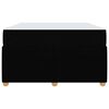 vidaXL Estructura de cama con colch&oacute;n Negro 120 x 200 cm tela
