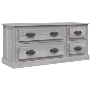 vidaXL Mueble para TV madera contrachapada gris Sonoma 100x35,5x45 cm