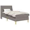vidaXL Estructura de cama con colch&oacute;n 80x 200 cm Funda extra&iacute;ble Taup&eacute;