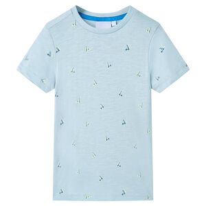 vidaXL Camiseta infantil azul claro 104