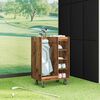 vidaXL Armario de Golf con rueda Liso Madera vieja 65 x 45 x 98 cm