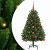 vidaXL &Aacute;rbol de Navidad artificial 120 cm 150 LED Blanco C&aacute;lido Verde