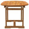 vidaXL Juego comedor de jardín 7 pzas madera maciza acacia y textileno