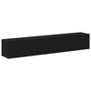 vidaXL Conjunto de mueble de TV 2 pcs Roble Negro Madera de ingenier&iacute;a