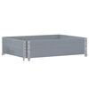 vidaXL Jardinera de madera maciza de pino gris 80x60 cm