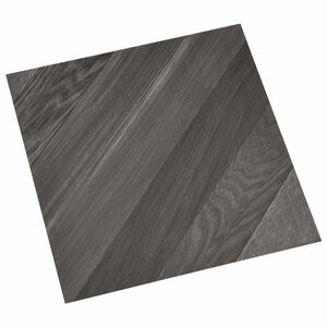 vidaXL Tablones de suelo autoadhesivos Raya gris 30,5 x 30,5 cm
