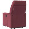 vidaXL Sill&oacute;n el&eacute;ctrico reclinable elevable de tela rojo tinto
