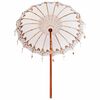 vidaXL Parasol Balinés Crema 185 x 185 x 260 cm Algodón
