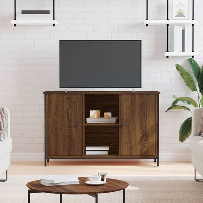 vidaXL Mueble de TV madera de ingeniería marrón roble 100x35x65 cm