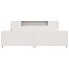 vidaXL Estructura de cama sin colch&oacute;n madera maciza blanca 200x200 cm