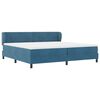 vidaXL Cama tipo Box Spring Azul oscuro 200 x 200 cm Terciopelo