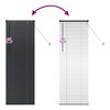 vidaXL Persiana para Ventana con cortinas Manual Negro Aluminio