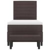 vidaXL Cama tipo Box Spring Marr&oacute;n Oscuro 100 x 200 cm tela