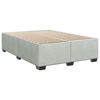 vidaXL Estructura de cama sin colch&oacute;n terciopelo gris claro 140x190 cm