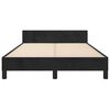 vidaXL Estructura de cama sin colch&oacute;n terciopelo negro 120x190 cm